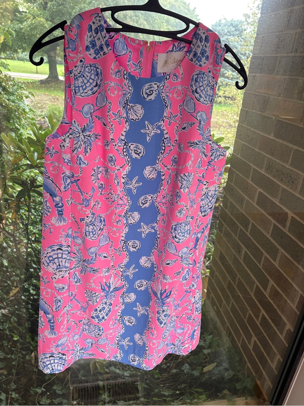 Lilly Pulitzer Edita Shift Rousseau Pink Barefoot Beachcombers